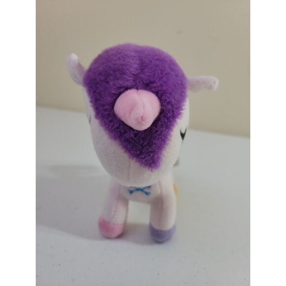 Aurora Tokidoki Neon Star Trixie Rainbow Unicorn Plush Stuffed Animal Toy 8" - Picture 3 of 10